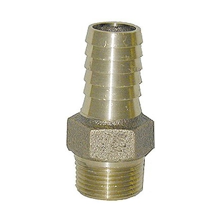 Pipe Adapter, 3/4 In, MPT X Insert, Bronze